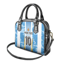 Custom Argentina Football Shoulder Handbag La Albiceleste Three Times The Best in The World