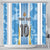 Custom Argentina Football Shower Curtain La Albiceleste Three Times The Best in The World