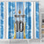 Custom Argentina Football Shower Curtain La Albiceleste Three Times The Best in The World