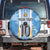 Custom Argentina Football Spare Tire Cover La Albiceleste Three Times The Best in The World