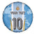 Custom Argentina Football Spare Tire Cover La Albiceleste Three Times The Best in The World