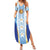 Custom Argentina Football Summer Maxi Dress La Albiceleste Three Times The Best in The World