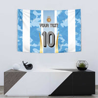 Custom Argentina Football Tapestry La Albiceleste Three Times The Best in The World