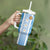 Custom Argentina Football Tumbler With Handle La Albiceleste Three Times The Best in The World