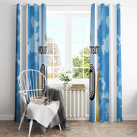 Custom Argentina Football Window Curtain La Albiceleste Three Times The Best in The World