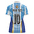 Custom Argentina Football Women Polo Shirt La Albiceleste Three Times The Best in The World