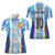 Custom Argentina Football Women Polo Shirt La Albiceleste Three Times The Best in The World