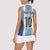 Custom Argentina Football Women Sleeveless Polo Shirt La Albiceleste Three Times The Best in The World
