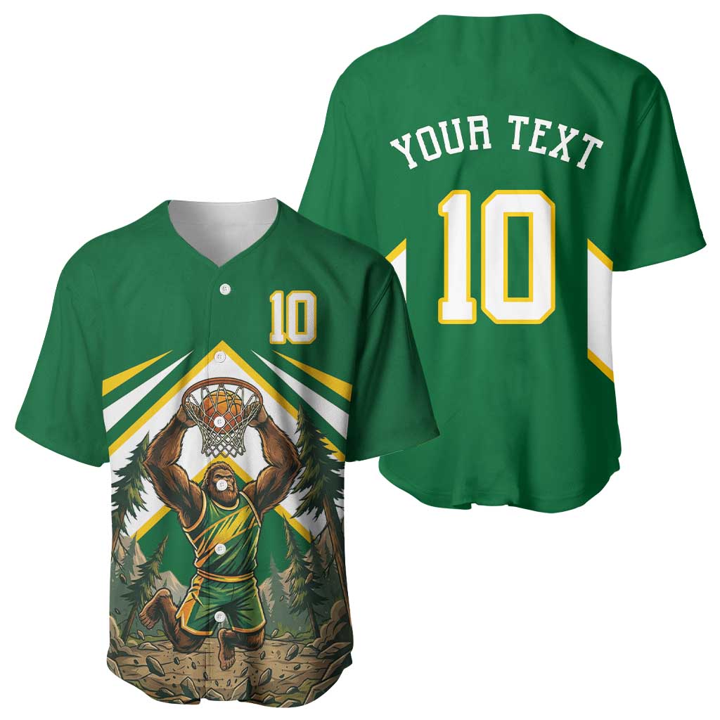 Custom Bigfoot Dunk and Mountain Forests Baseball Jersey