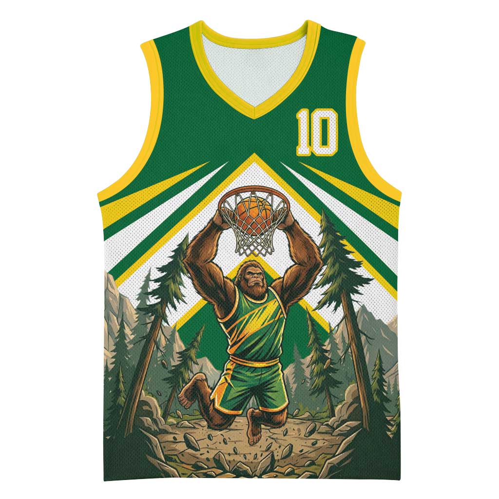 Custom Bigfoot Dunk and Mountain Forests Basketball Jersey