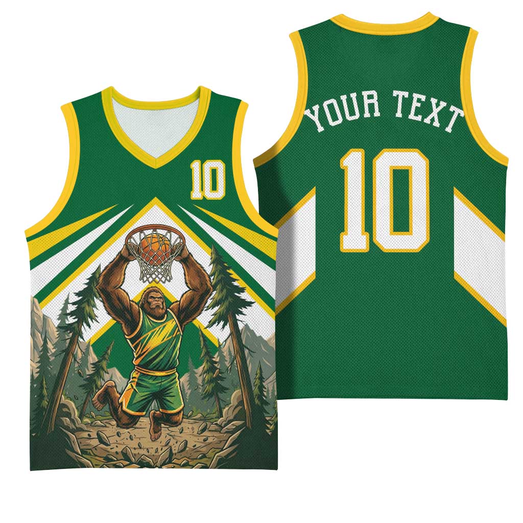 Custom Bigfoot Dunk and Mountain Forests Basketball Jersey