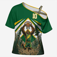 Custom Bigfoot Dunk and Mountain Forests Cross Shoulder Shirt