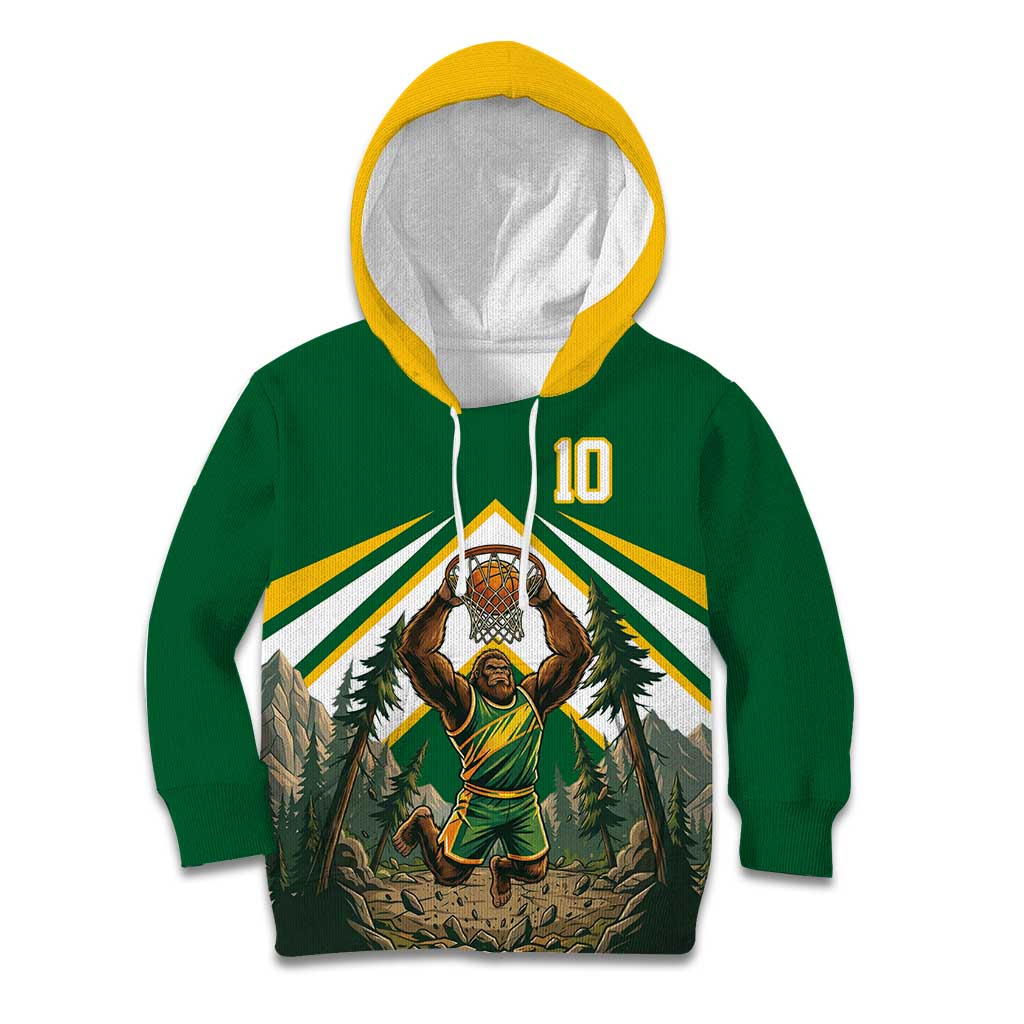 Custom Bigfoot Dunk and Mountain Forests Kid Hoodie
