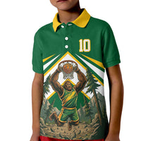 Custom Bigfoot Dunk and Mountain Forests Kid Polo Shirt