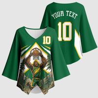 Custom Bigfoot Dunk and Mountain Forests Kimono Sleeve Blouse