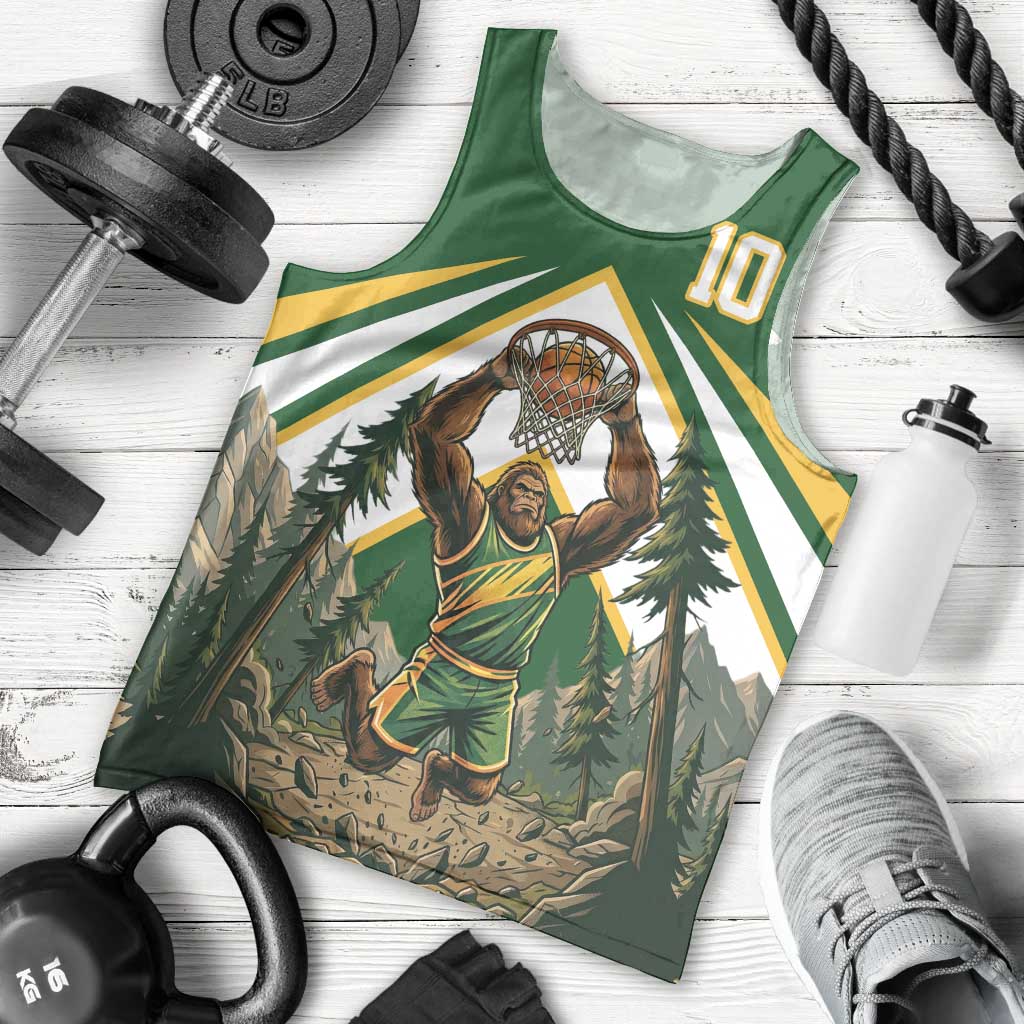 Custom Bigfoot Dunk and Mountain Forests Men Tank Top