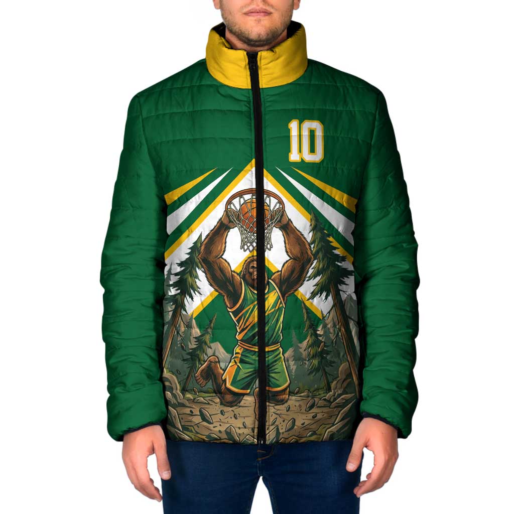 Custom Bigfoot Dunk and Mountain Forests Padded Jacket