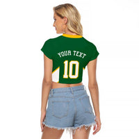 Custom Bigfoot Dunk and Mountain Forests Raglan Cropped T Shirt