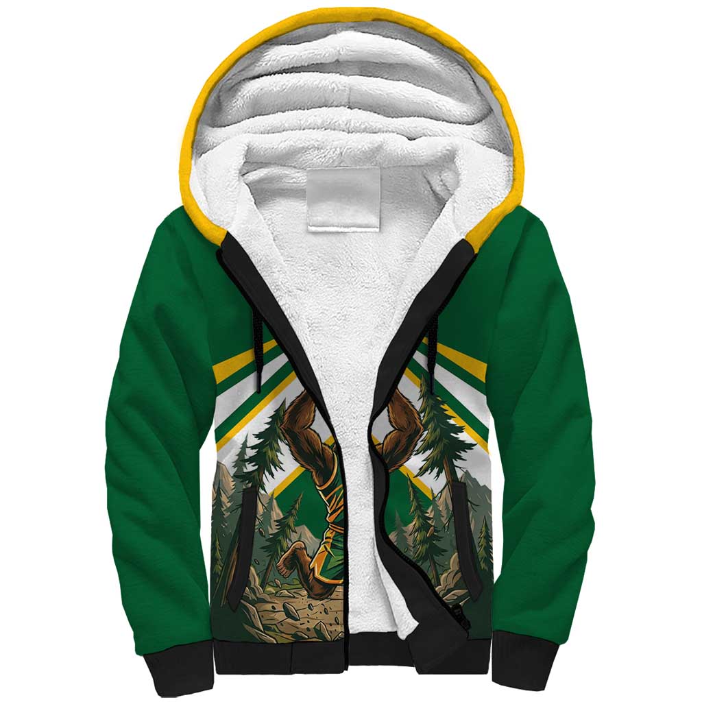 Custom Bigfoot Dunk and Mountain Forests Sherpa Hoodie