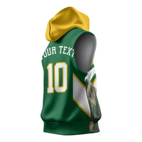 Custom Bigfoot Dunk and Mountain Forests Sleeveless Hoodie