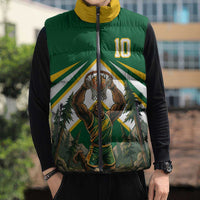 Custom Bigfoot Dunk and Mountain Forests Sleeveless Puffer Jacket