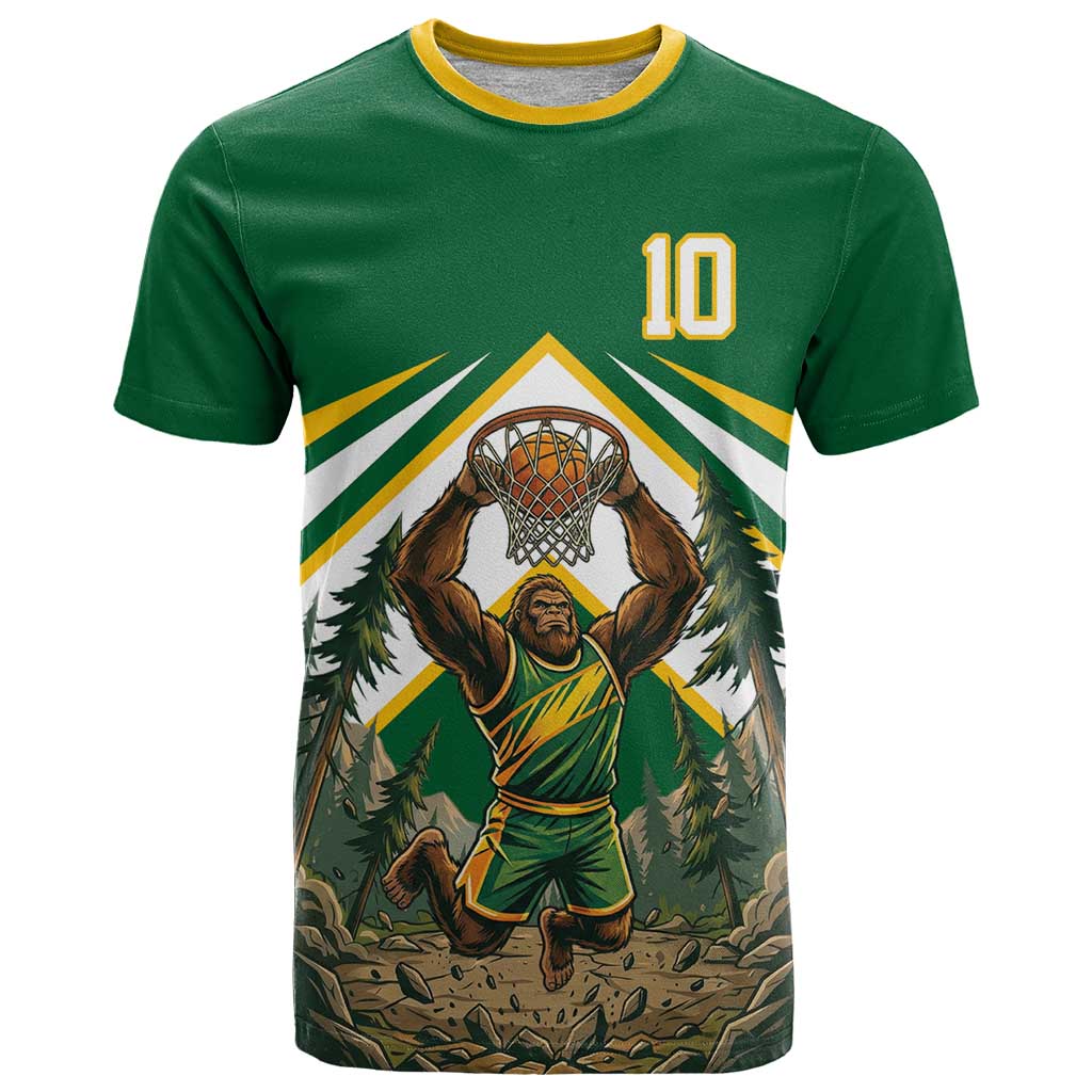 Custom Bigfoot Dunk and Mountain Forests T Shirt