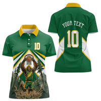 Custom Bigfoot Dunk and Mountain Forests Women Polo Shirt