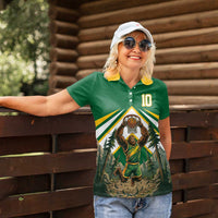 Custom Bigfoot Dunk and Mountain Forests Women Polo Shirt