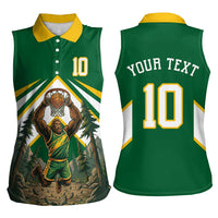 Custom Bigfoot Dunk and Mountain Forests Women Sleeveless Polo Shirt