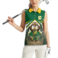 Custom Bigfoot Dunk and Mountain Forests Women Sleeveless Polo Shirt