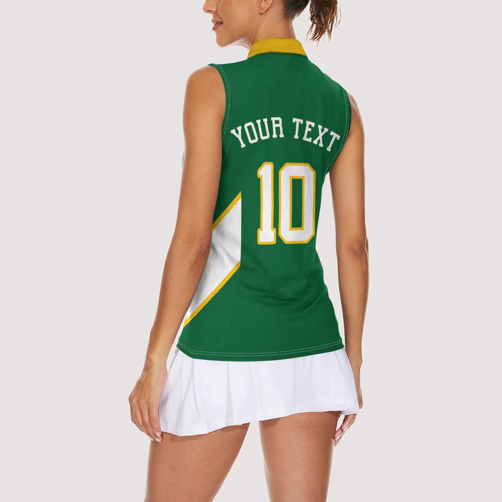 Custom Bigfoot Dunk and Mountain Forests Women Sleeveless Polo Shirt