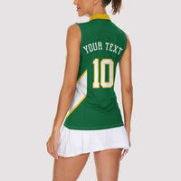 Custom Bigfoot Dunk and Mountain Forests Women Sleeveless Polo Shirt