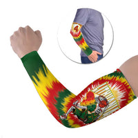 Custom Lithuania-Skeleton Power Dunk Arm Sleeves Tie Dye Style