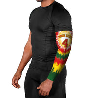 Custom Lithuania-Skeleton Power Dunk Arm Sleeves Tie Dye Style