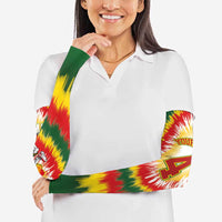 Custom Lithuania-Skeleton Power Dunk Arm Sleeves Tie Dye Style