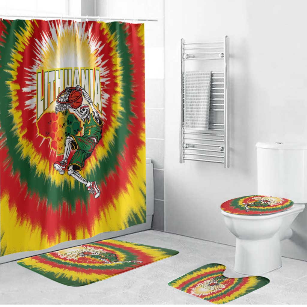 Lithuania-Skeleton Power Dunk Bathroom Set Tie Dye Style