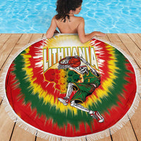 Lithuania-Skeleton Power Dunk Beach Blanket Tie Dye Style
