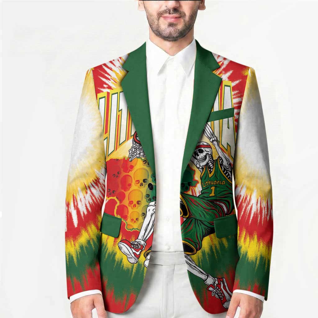 Custom Lithuania-Skeleton Power Dunk Blazer Tie Dye Style