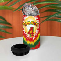 Custom Lithuania-Skeleton Power Dunk 4 in 1 Can Cooler Tumbler Tie Dye Style