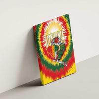 Lithuania-Skeleton Power Dunk Canvas Wall Art Tie Dye Style