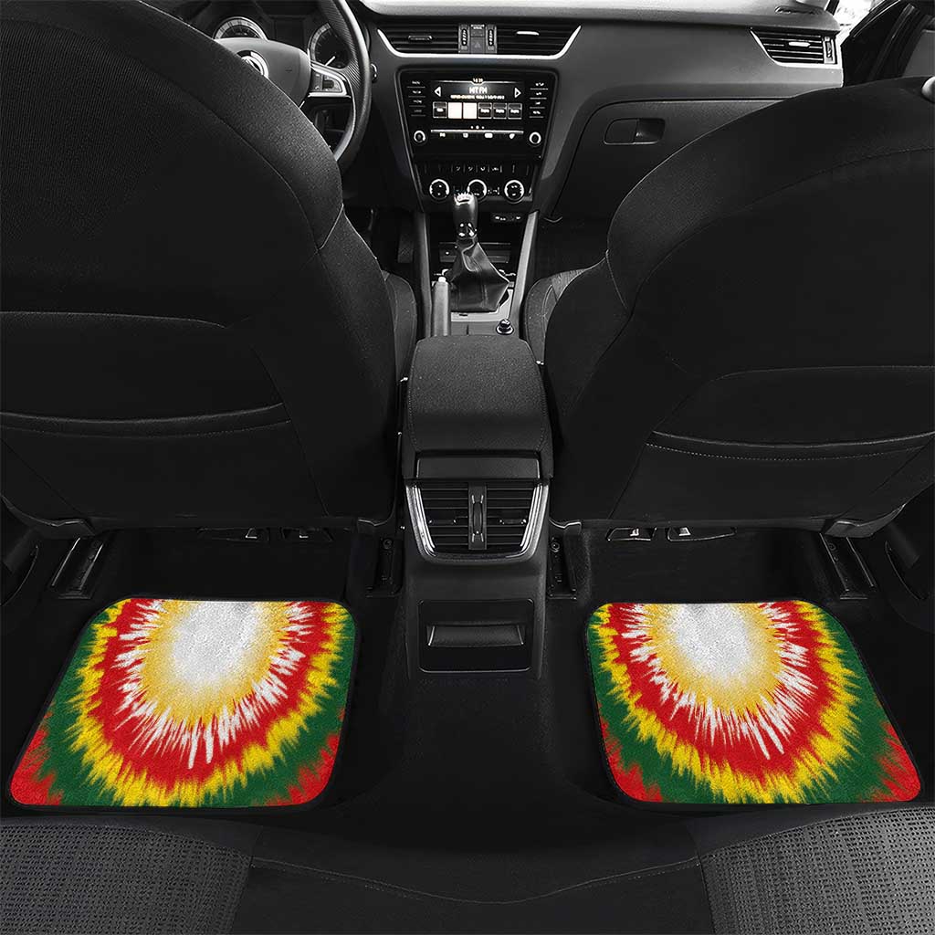 Custom Lithuania-Skeleton Power Dunk Car Mats Tie Dye Style