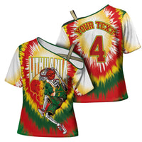 Custom Lithuania-Skeleton Power Dunk Cross Shoulder Shirt Tie Dye Style