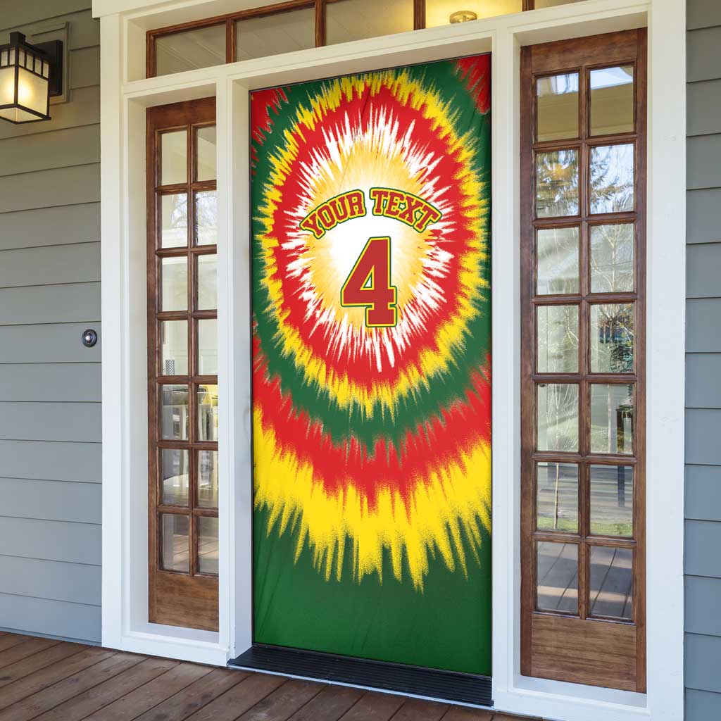 Custom Lithuania-Skeleton Power Dunk Door Cover Tie Dye Style