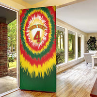Custom Lithuania-Skeleton Power Dunk Door Cover Tie Dye Style