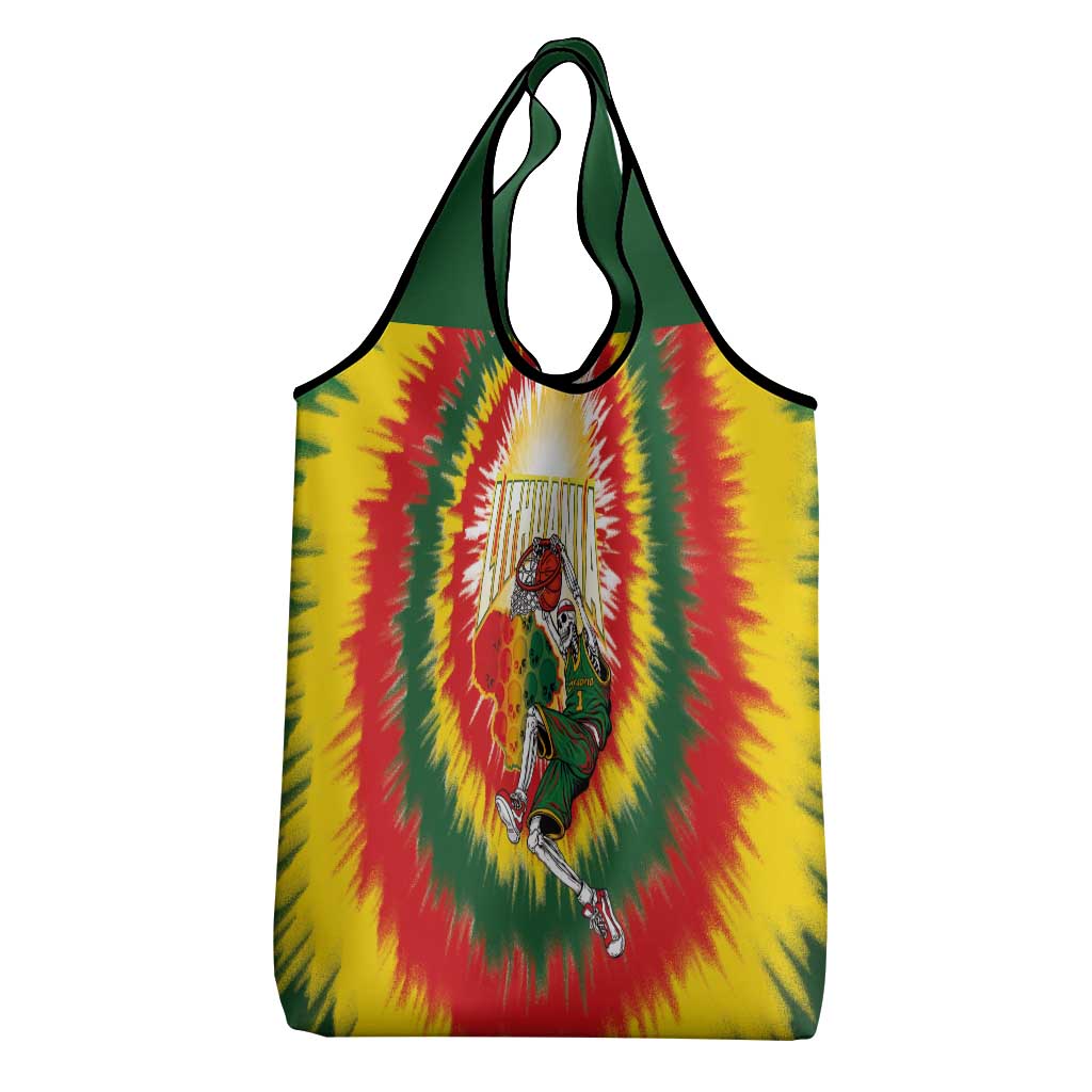 Lithuania-Skeleton Power Dunk Grocery Bag Tie Dye Style