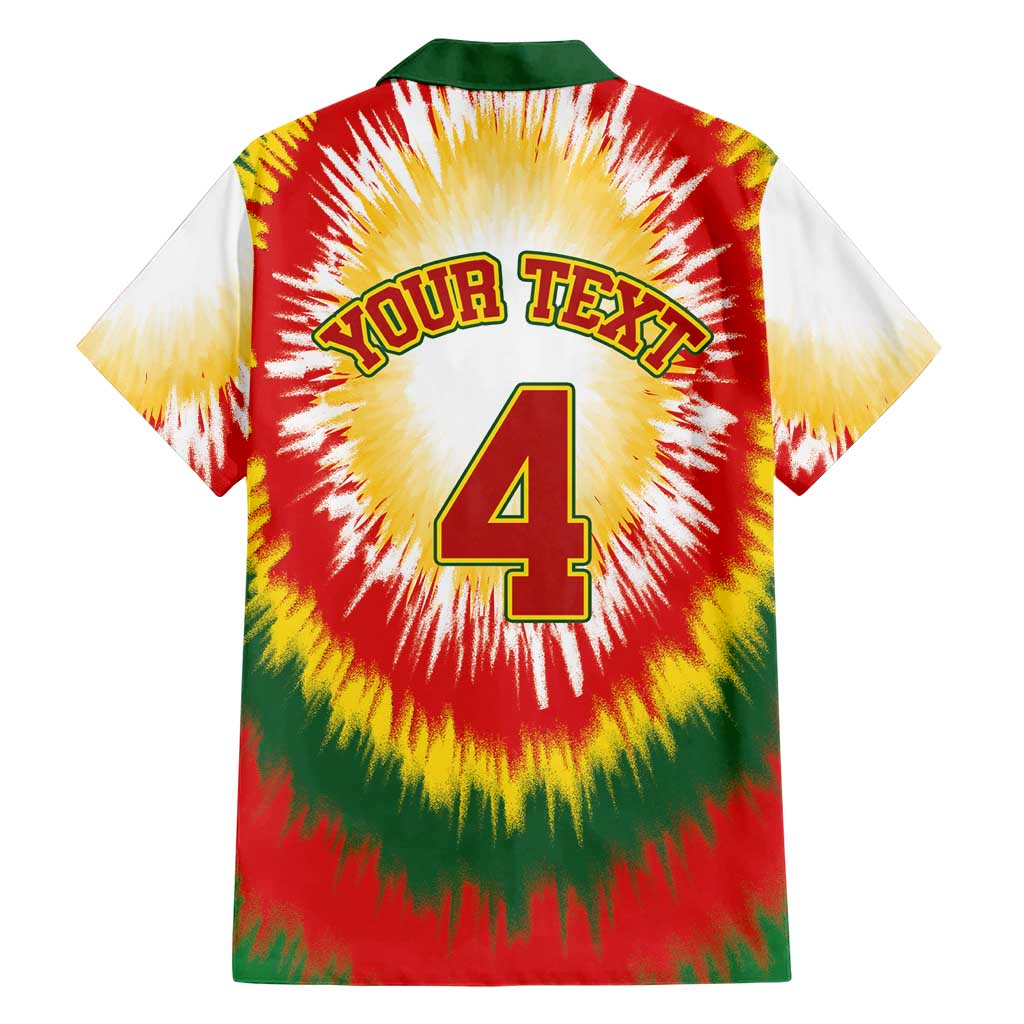 Custom Lithuania-Skeleton Power Dunk Hawaiian Shirt Tie Dye Style
