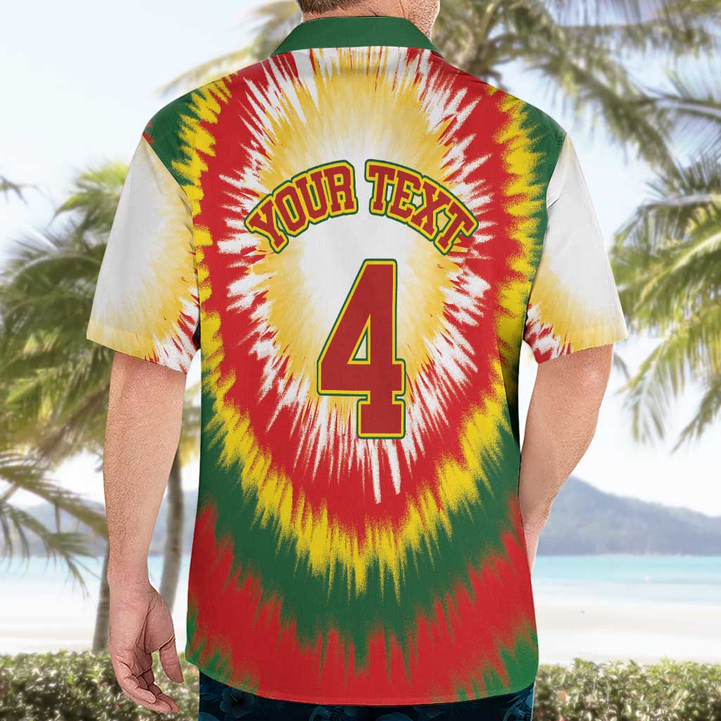 Custom Lithuania-Skeleton Power Dunk Hawaiian Shirt Tie Dye Style