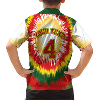 Custom Lithuania-Skeleton Power Dunk Hawaiian Shirt Tie Dye Style