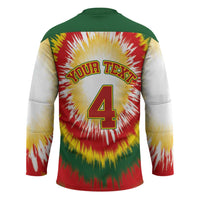 Custom Lithuania-Skeleton Power Dunk Hockey Jersey Tie Dye Style