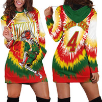 Custom Lithuania-Skeleton Power Dunk Hoodie Dress Tie Dye Style